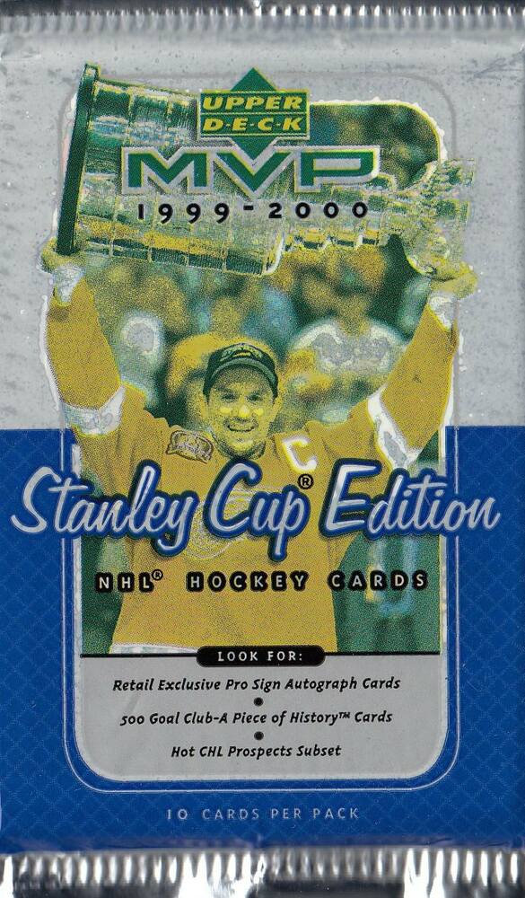 1999-00 Upper Deck MVP Stanley Cup Edition Hockey Retail Balíček